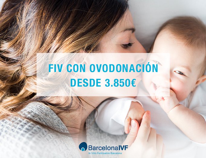 FIV con donación de óvulos desde 3850 euros